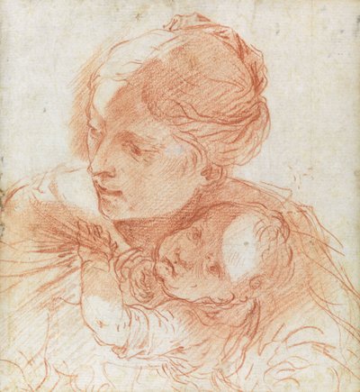 Woman with a Baby (Virgin and Child?) by Flaminio Torre